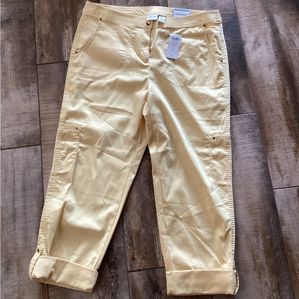 Universal Thread Women's Cropped Yellow Jeans